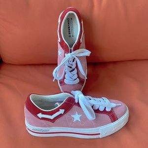 Converse One Star Platform x Made Me Pink Sneakers